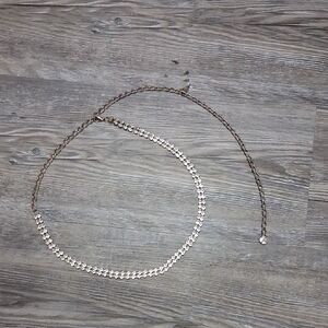 Elegant Silver Chain Belt